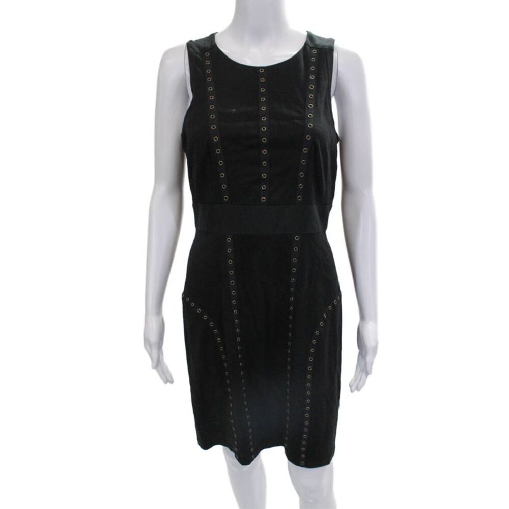 Cynthia Steffe Women Sheath Dress Black Knee-Length Zip Size 6